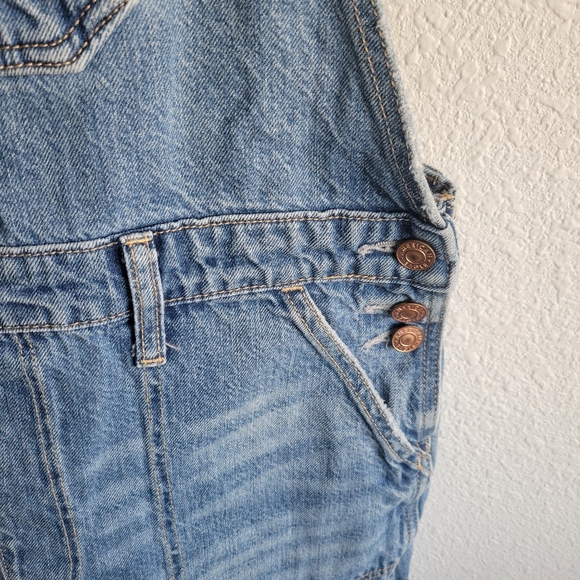 American Eagle Tomgirl Shortall Jean Overalls Womens Size L - Picture 5 of 10